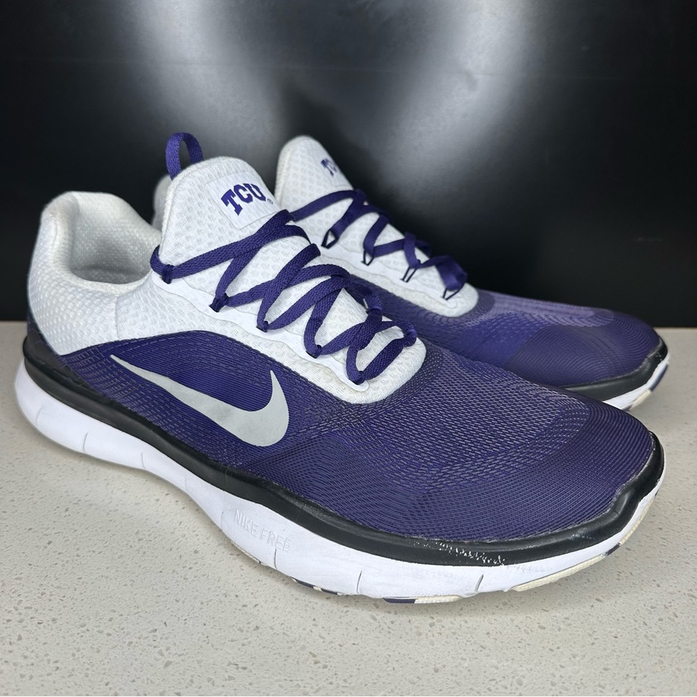 Nike TCU Horned Frogs Free Day Zero Trainer Athletic Shoes Men's 14 AA0881-501